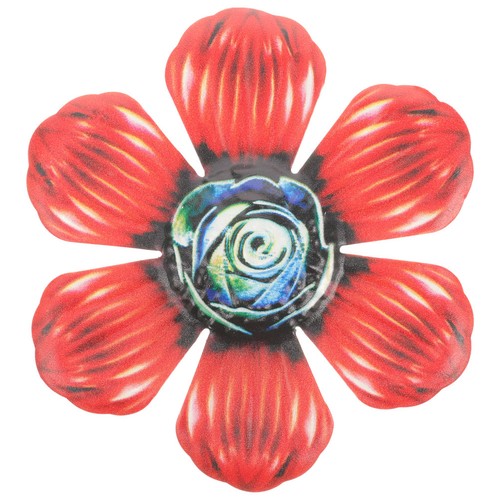Metal flower wall art - metal,