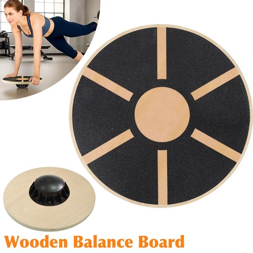 Non slip wooden wobble balance - non-slip,