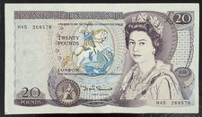 Old Twenty £20 Pound Note