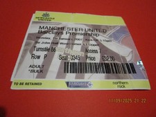 MATCH TICKET : NEWCASTLE UNITED  v  MANCHESTER UNITED  2006/7 JANUARY 1st