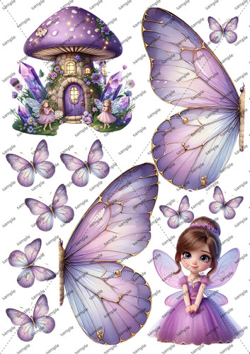 Butterfly wings edible - wings, cake