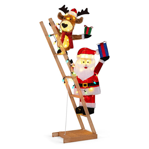 5ft lighted santa and - santa,