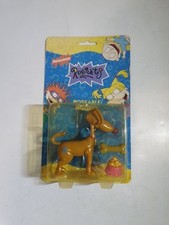 NICKELODEON Rugrats "Spike+Bone+Food Bowl"Action Figure Toy SUPER/RARE New(1998)