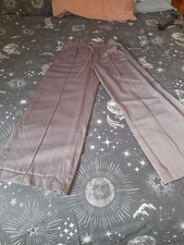 Zara Silver Wide Leg Trousers