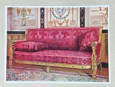 Print carved gilt couch - print,