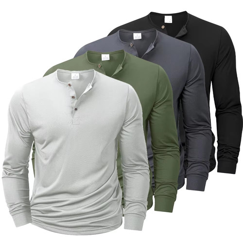 Men long sleeve plain - men's,