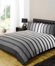 Striped Quilt Duvet Cover &