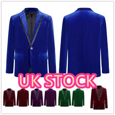 ~Boy Velvet Blazer Suit Jacket Casual Formal Coat Outerwear for Wedding Party