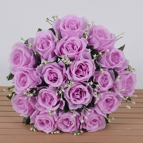 Heads silk rose artificial - heads,
