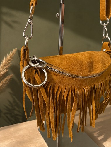Mustard italian suede - mustard,