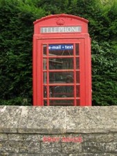 PHOTO  MISERDEN PHONE BOX AN OLD-FASHIONED RED TELEPHONE BOX STILL IN USE SITUAT
