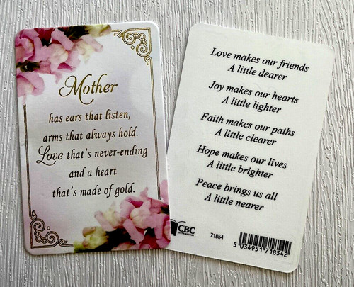 Mother prayer card - , ~