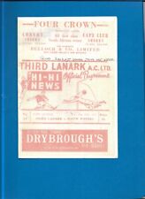 PHOTOCOPY 1962/3 Third Lanark v Raith Rovers programme