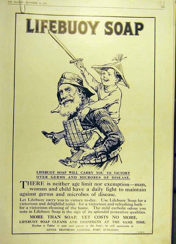 Original old antique print - old,