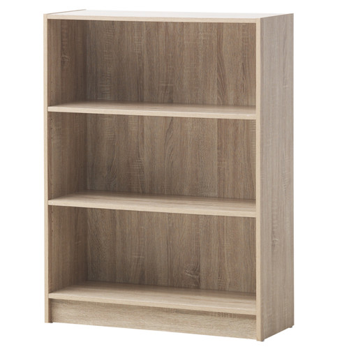 Low wide bookcase bookshelf - low,