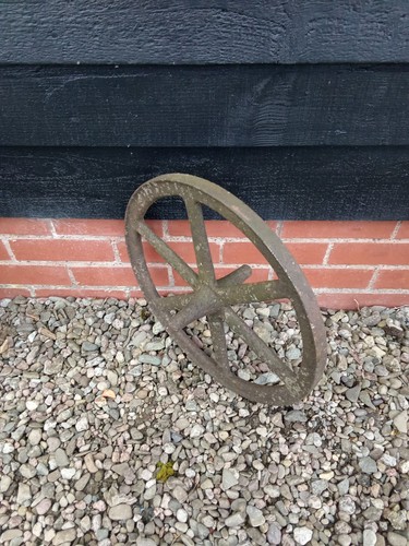 Antique cast iron wheelbarrow - cast,