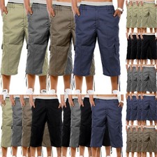 Pack Of 4 Mens 3/4 Cargo