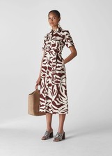 Whistles Linen Graphic Zebra