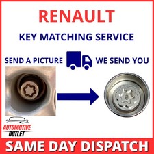 SECURITY MASTER LOCKING WHEEL BOLT NUT KEY SERVICE MATCHING UK FOR RENAULT CLIO