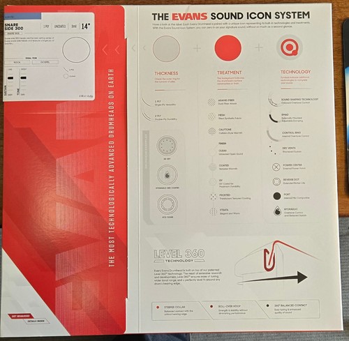 Evans drum heads - evans,