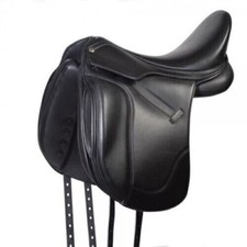 Dressage leather saddle