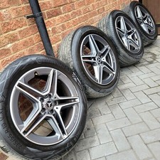 MERCEDES GLC COUPE 19” AMG ALLOY WHEELS & TYRES STAGGERED Genuine Set Of 4