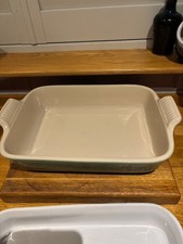 Le Creuset  Large Rectangle Stoneware Oven To Table Serving Dish - Green