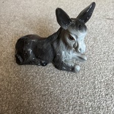 Vintage ceramic donkey - vintage,