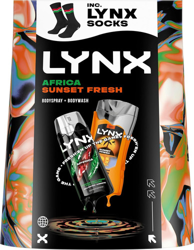 Lynx gift set africa sunset - &,