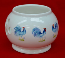 GABRIELLA SHAW CERAMICS:   BRIGHT WHITE PORCELAIN POT POURRI BOWL /VOTIVE HOLDER