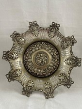 Vintage Engraved Silver Plated Decorative Wall Plaque ✅ 1221