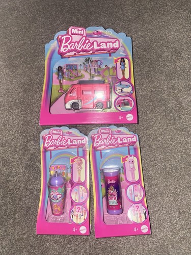 Barbie mini pink bus - barbie,