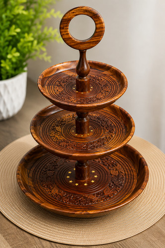 Wooden folding stand - wooden, hand
