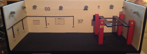 Diorama car 4x4 garage - diorama,