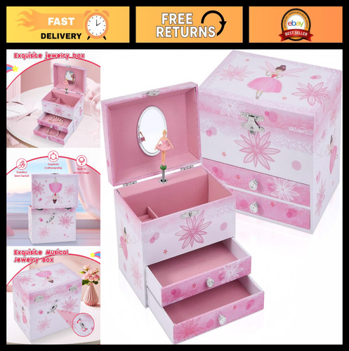 Musical ballerina jewelry box - ballerina,