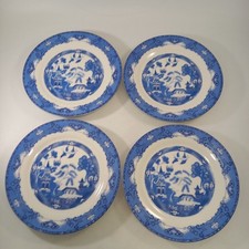 Royal Norfolk Blue Willow Side