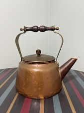 Antique Copper Tea Kettle with