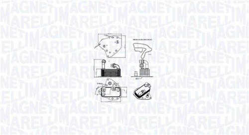 Engine oil cooler for - engine, alfa