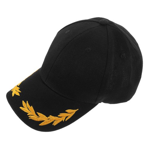 Adjustable black baseball cap - black,