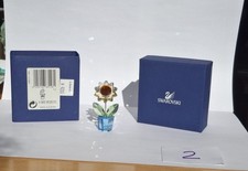 Swarovski Small Happy Flower Yellow Sunflower Figurine. With Original Box & Cert