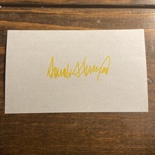 Donald Trump POTUS Hand Signed