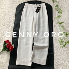 With tag! GENNY ORO Made in Italy High-quality triacetate pants White I40  so