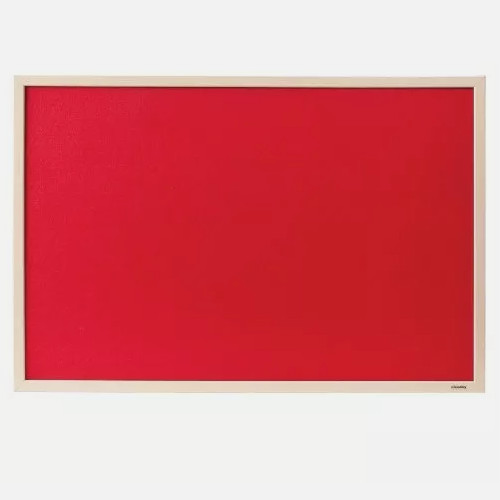 Felt notice board - wooden, frame