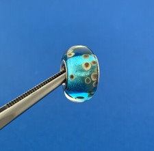 Chamilia 925 Sterling Silver Turquoise Red Yellow Murano Glass Aqua Reef Charm