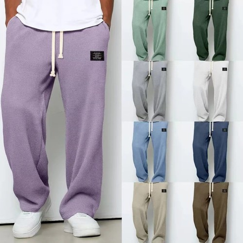Men waffle sweatpants - waffle, casual