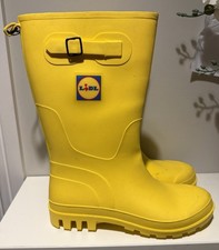 Lidl Unisex Yellow Wellies - Size 41