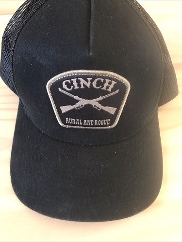 Cinch snap back hat black - hat,