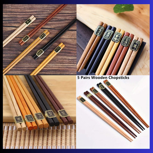 Pairs reusable bamboo - 5,