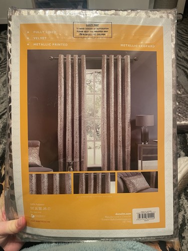 Dunelm leopard print - leopard, metallic