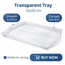 Clear Serving Tray Large